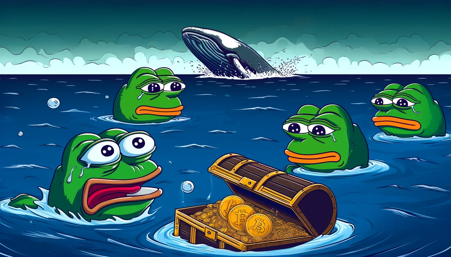 Pepe Whales Reducing Activity as Meme Coin’s Value Continues Dropping