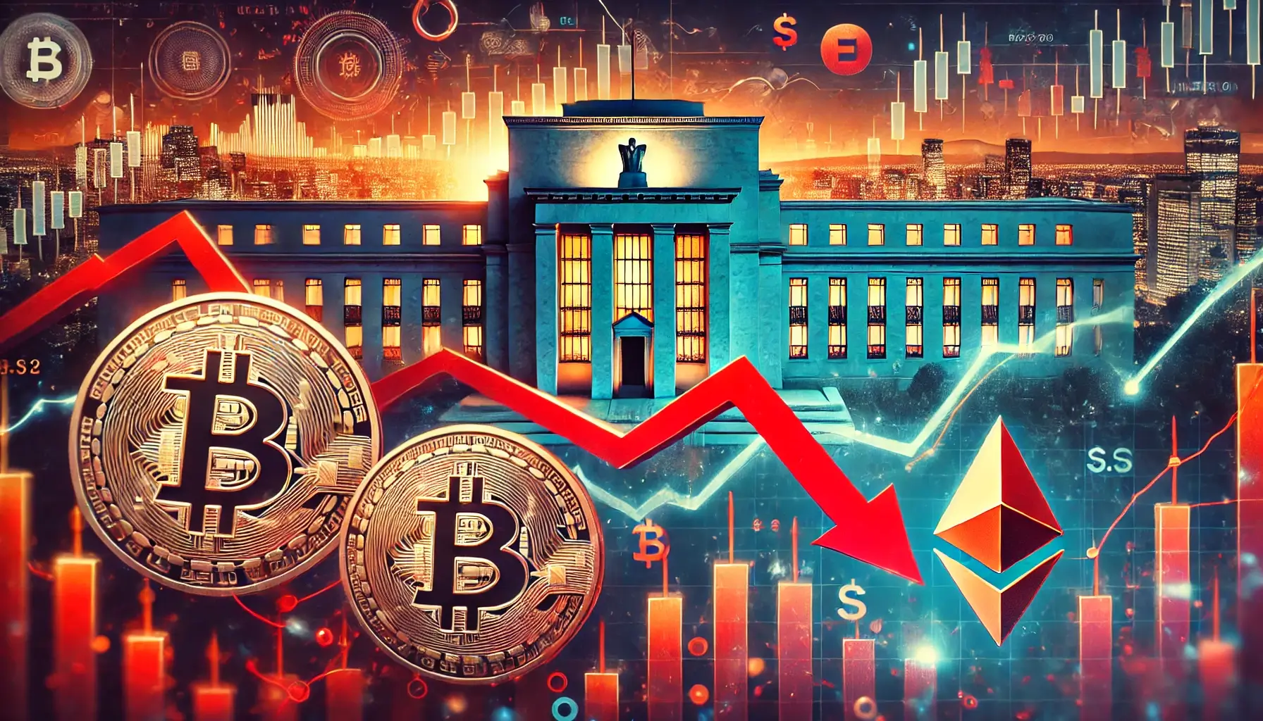 Bitcoin and Ether Experience Sharp Decline Ahead of Fed Rate Cuts