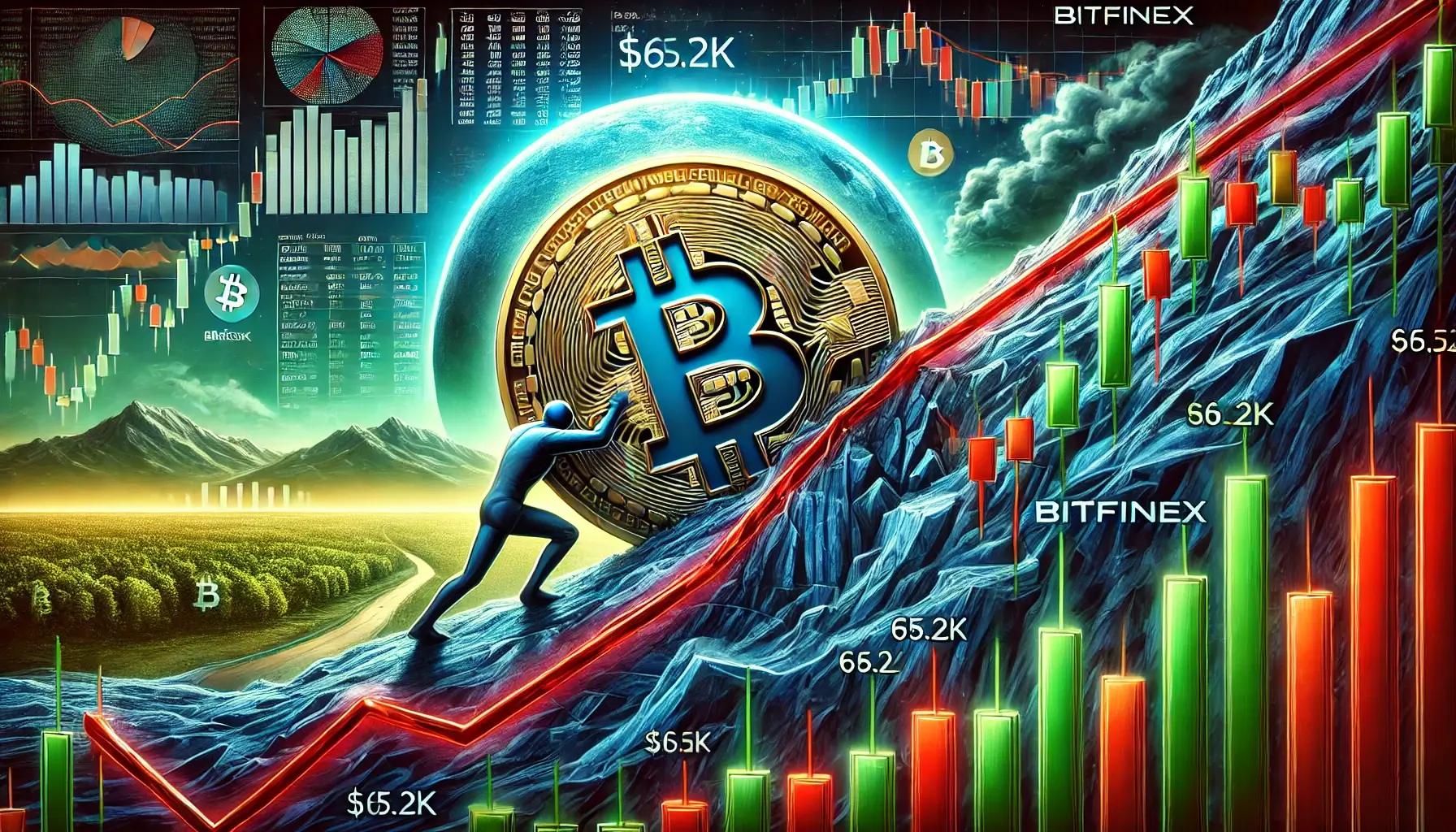 Bitcoin Must Exceed $65.2K to Break Downtrend, According to Bitfinex Analysis