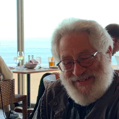 Ralph Abraham in Santa Cruz, 2018 (Credit: Giulio Prisco).