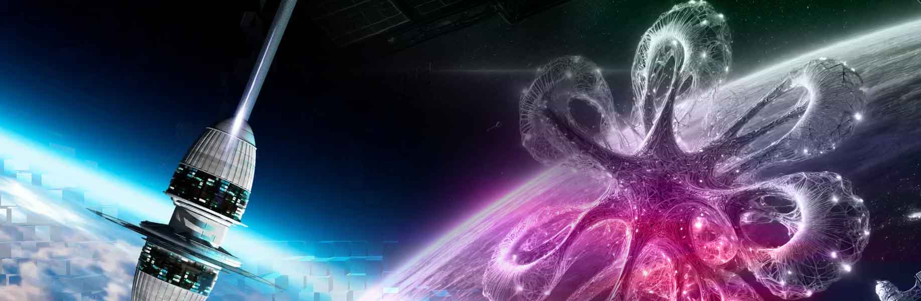 Growing giant structures in space with biology