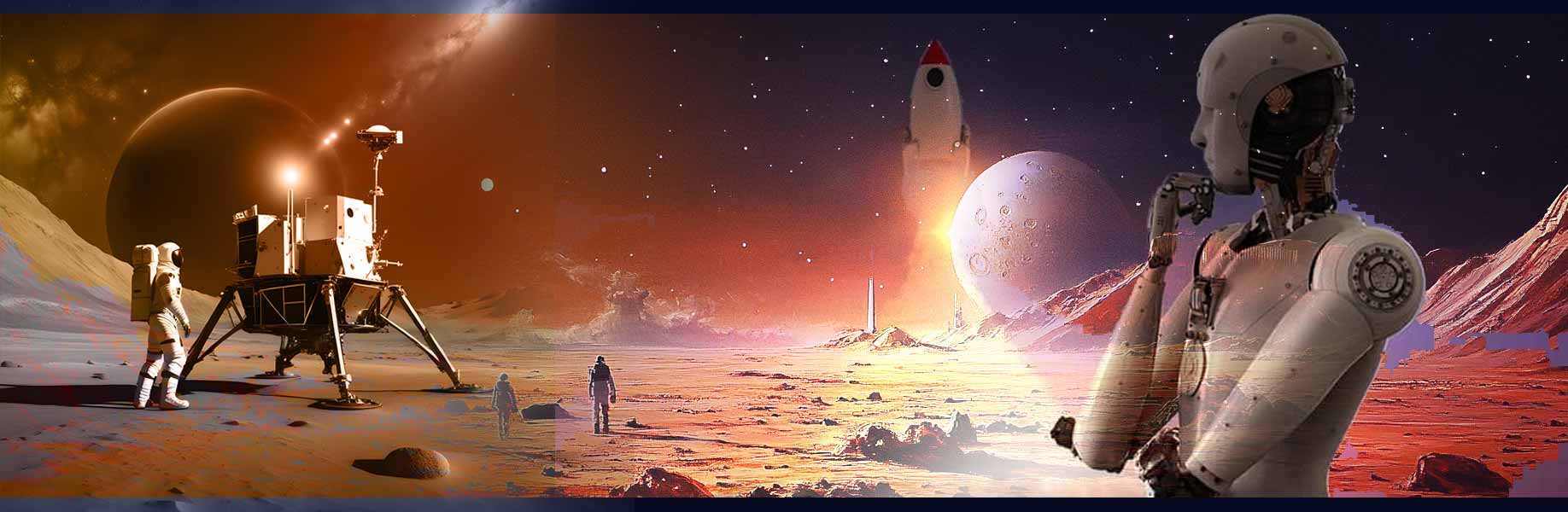 Space exploration with smart machines